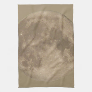 Moon Towel Full Moon Dish Towel Moon Decor Theedoek