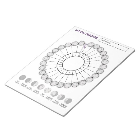 Moon Tracker Notitieblok (Schuin)