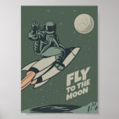  Moon Travel Poster (Voorkant)