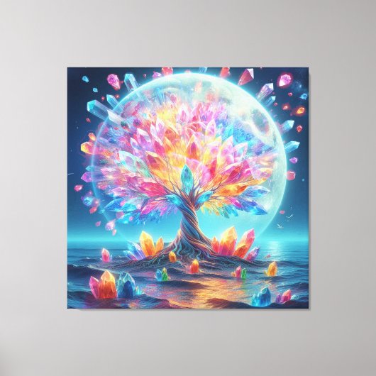 Moon Tree Canvas Afdruk (Voorkant)