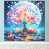 Moon Tree Canvas Afdruk (Insitu (Houten vloer))