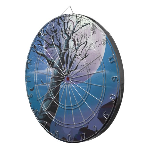 Moon Tree Dartbord (Voorkant Rechts)