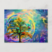 Moon Tree Meadow GEPERSONALISEERDE Notecard EIGEN  Briefkaart (Voorkant)