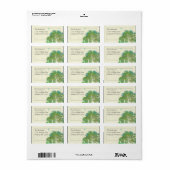 Moon Tree Stars Return-adres Etiket (Full Sheet)