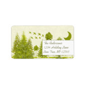 Moon Tree Stars Return-adres Etiket (Voorkant)