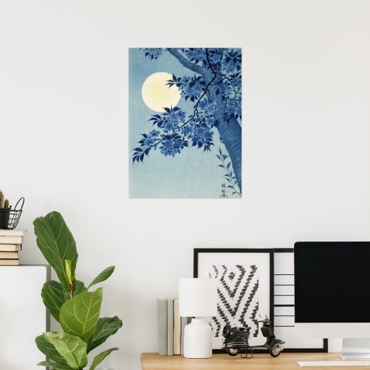 Moon Tree  Wall Art Poster (Thuiskantoor)