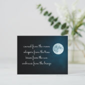 Moon Trees Sun Breeze Natuur Poem Briefkaart (Staand voorkant)