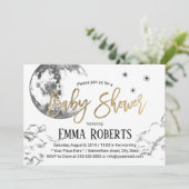 Moon & Twinkle Twinkle Little Stars Baby shower Kaart (Staand voorkant)