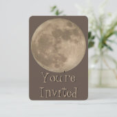 Moon-uitnodigingen persoonlijke Full Moon RSVP-kaa Kaart (Staand voorkant)