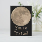 Moon-uitnodigingen persoonlijke Full Moon RSVP-kaa Kaart (Staand voorkant)