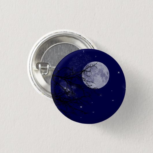Moon Uitzicht Button Badge (Voorkant /achterkant)