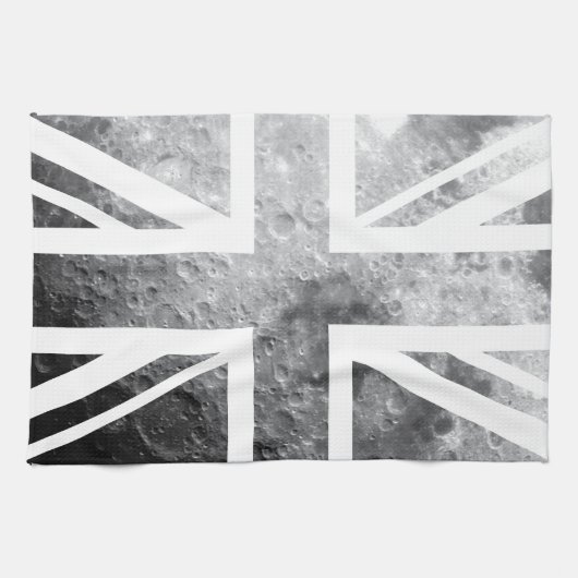 Moon Union Jack British (UK) Flag Theedoek (Horizontaal)