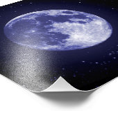 Moon van Aarde Foto Afdruk (Hoek)