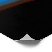 Moon vanaf spatie canvas afdrukken poster (Hoek)