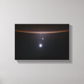 Moon, Venus, Jupiter & Earth (ISS) (NASA) (Space) Canvas Afdruk (Voorkant)