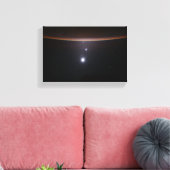 Moon, Venus, Jupiter & Earth (ISS) (NASA) (Space) Canvas Afdruk (Insitu (Woonkamer))