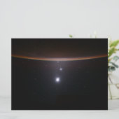 Moon, Venus, Jupiter & Earth (ISS) (NASA) (Space) Kaart (Staand voorkant)
