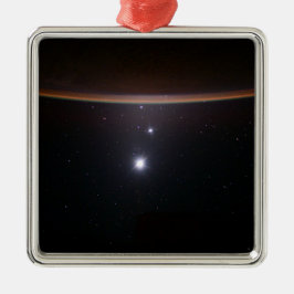 Moon, Venus, Jupiter & Earth (ISS) (NASA) (Space) Metalen Ornament
