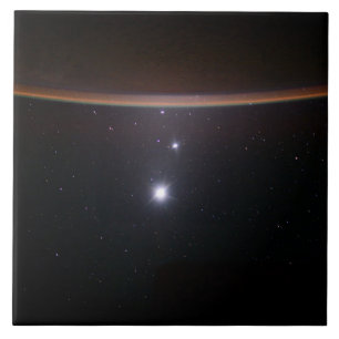 Moon, Venus, Jupiter & Earth (ISS) (NASA) (Space) Tegeltje