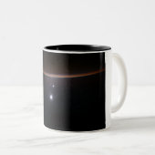 Moon, Venus, Jupiter & Earth (ISS) (NASA) (Space) Tweekleurige Koffiemok (Voorkant rechts)