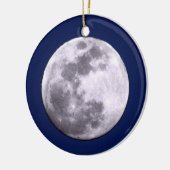 Moon-versiering met volledige en halve maan keramisch ornament (Links)