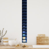 Moon Vervangen met andere organen Poster (Keuken)