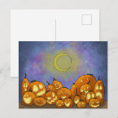 Moon Viewing Party Briefkaart (Voorkant / Achterkant)