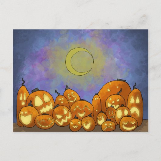 Moon Viewing Party Briefkaart (Voorkant)