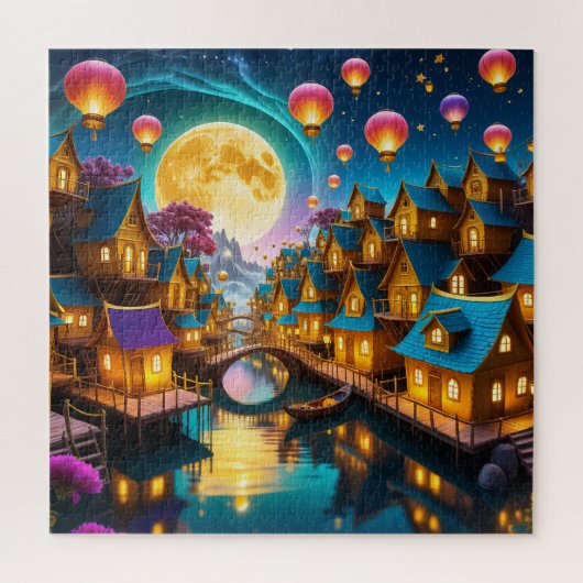 Moon Village Legpuzzel (Verticaal)