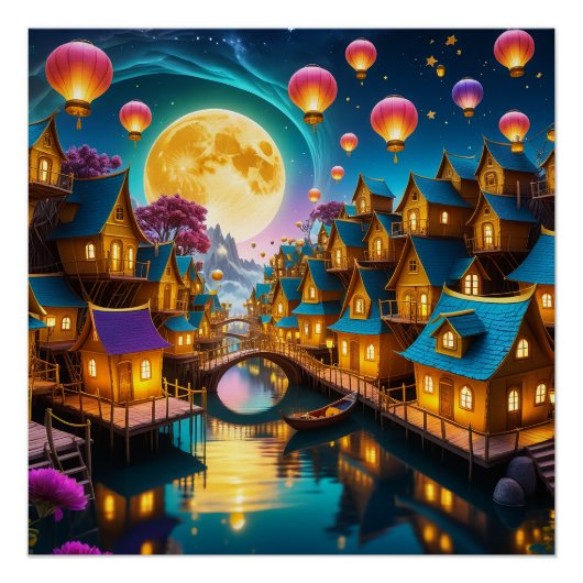 Moon Village Perfect Poster (Voorkant)