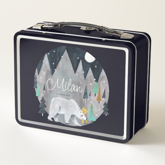 Moon voor beer-winterbergen (Achterkant)