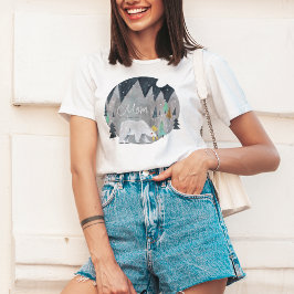 Moon voor beer-winterbergen t-shirt