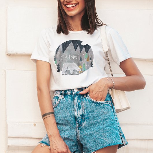 Moon voor beer-winterbergen t-shirt