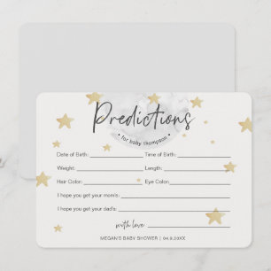 Moon Voorspellingen Neutrale Baby shower kaart