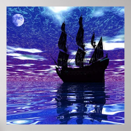 Moon Voyager Poster (Voorkant)