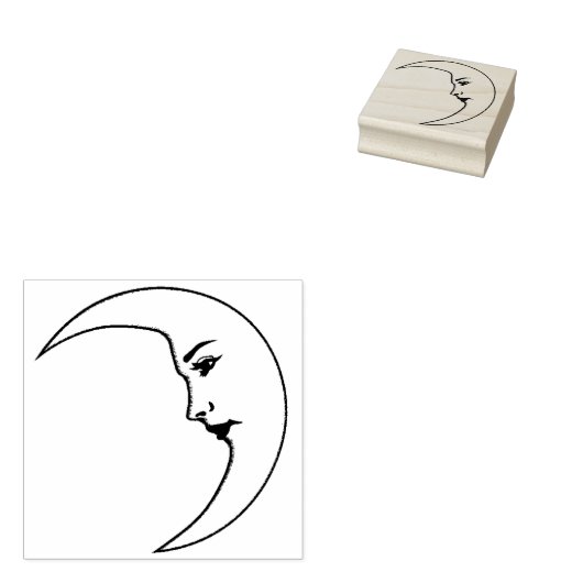 Moon vrouwen rubberstempel (Gestempeld)