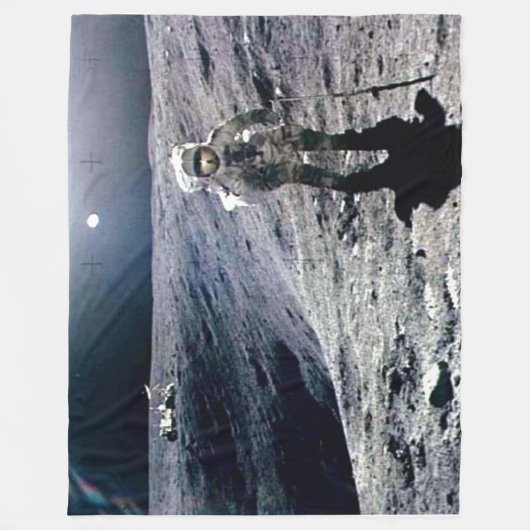 MOON WALK Fleece Deken (Voorkant)