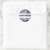 Moon Walk Ronde Sticker (Tas)