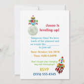 Moon Walk VERJAARDAGSFEESTJE OP MAAT Kaart (Achterkant)