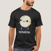 Moon Walking Funny Dance Pun Dark BG T-shirt (Voorkant)