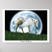 "MOON WALKING" Pegasus Art Poster (Voorkant)