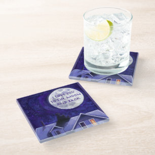 Moon Watch Art Glazen Onderzetter