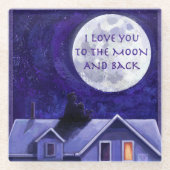 Moon Watch Art Glazen Onderzetter (Voorkant)