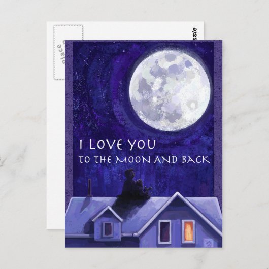 Moon Watch Briefkaart (Voorkant / Achterkant)