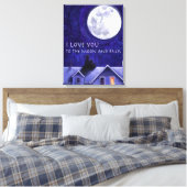 Moon Watch Canvas Afdruk (Insitu (Slaapkamer))