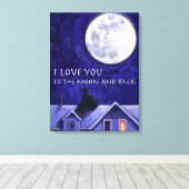 Moon Watch Canvas Afdruk (Insitu (Houten vloer))