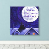 Moon Watch Canvas Afdruk (Insitu (Houten vloer))