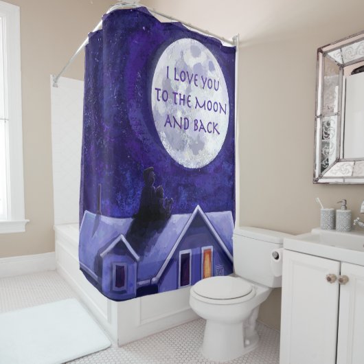 Moon Watch Douchegordijn (In situ)