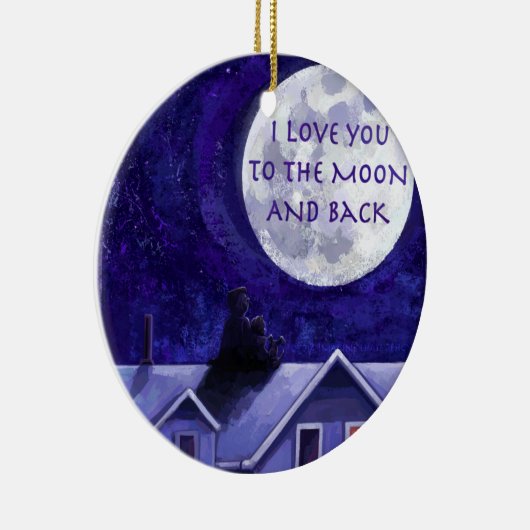 Moon Watch Keramisch Ornament (Rechts)