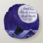 Moon Watch Rond Kussen (Voorkant)